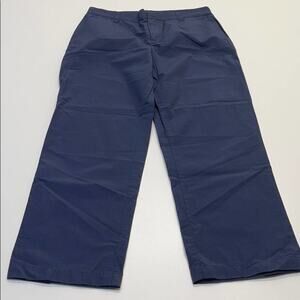 LAUREN Womens 4P Blue Capri Pant Nylon / Cotton